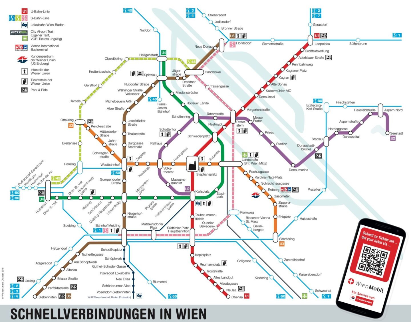 Plano de metro Viena | Pasaporteandonos